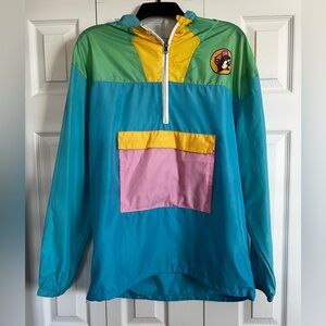 Buc-ees Colorblock Retro Windbreaker Jacket